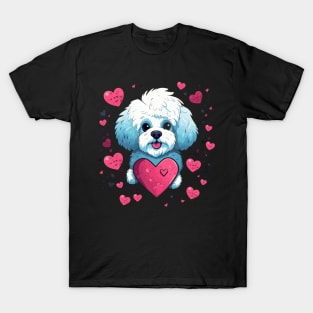 Bichon Frise Valentine Day T-Shirt